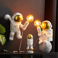 astronaut e27 wall lamps bedroom decoration astronaut wall sconce modern resin wall lights living room lamp home lighting