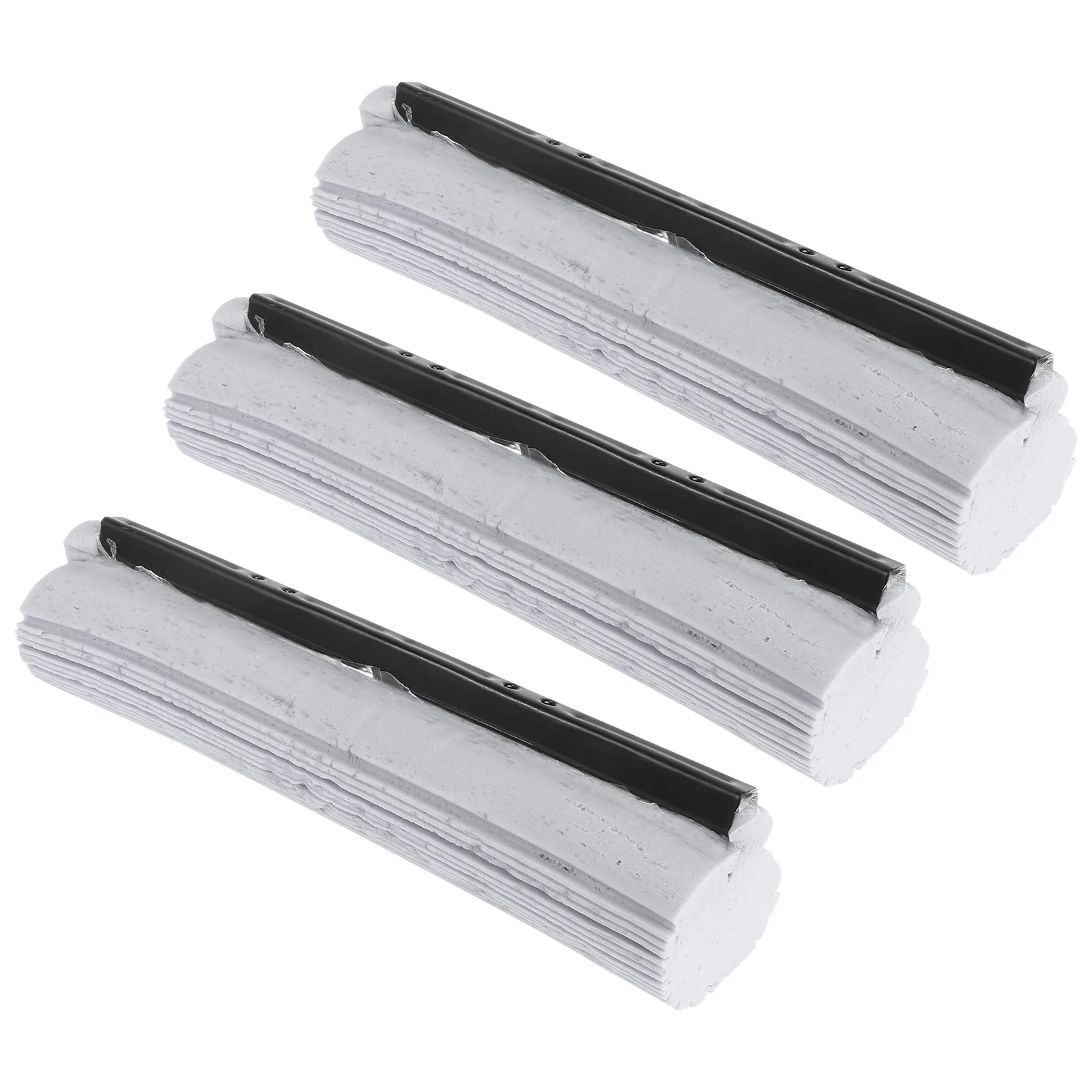 

3 Pcs Mop Head Replacement Steel Roller Floor Refills Spray Absorbent Accessories Sponge Home Cleaning Supplies