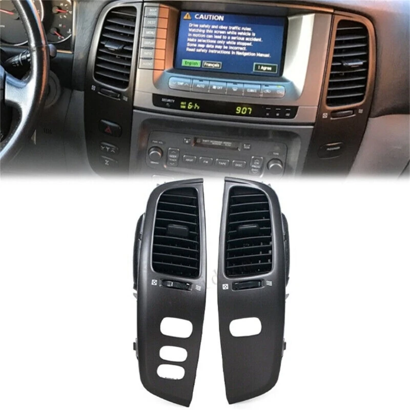 

Car LHD Interior Dashboard Air Vent Panel Replacement Compatible For Land-Cruiser 100 LC100 FJ100 UJZ100 1997-2007 1Pair