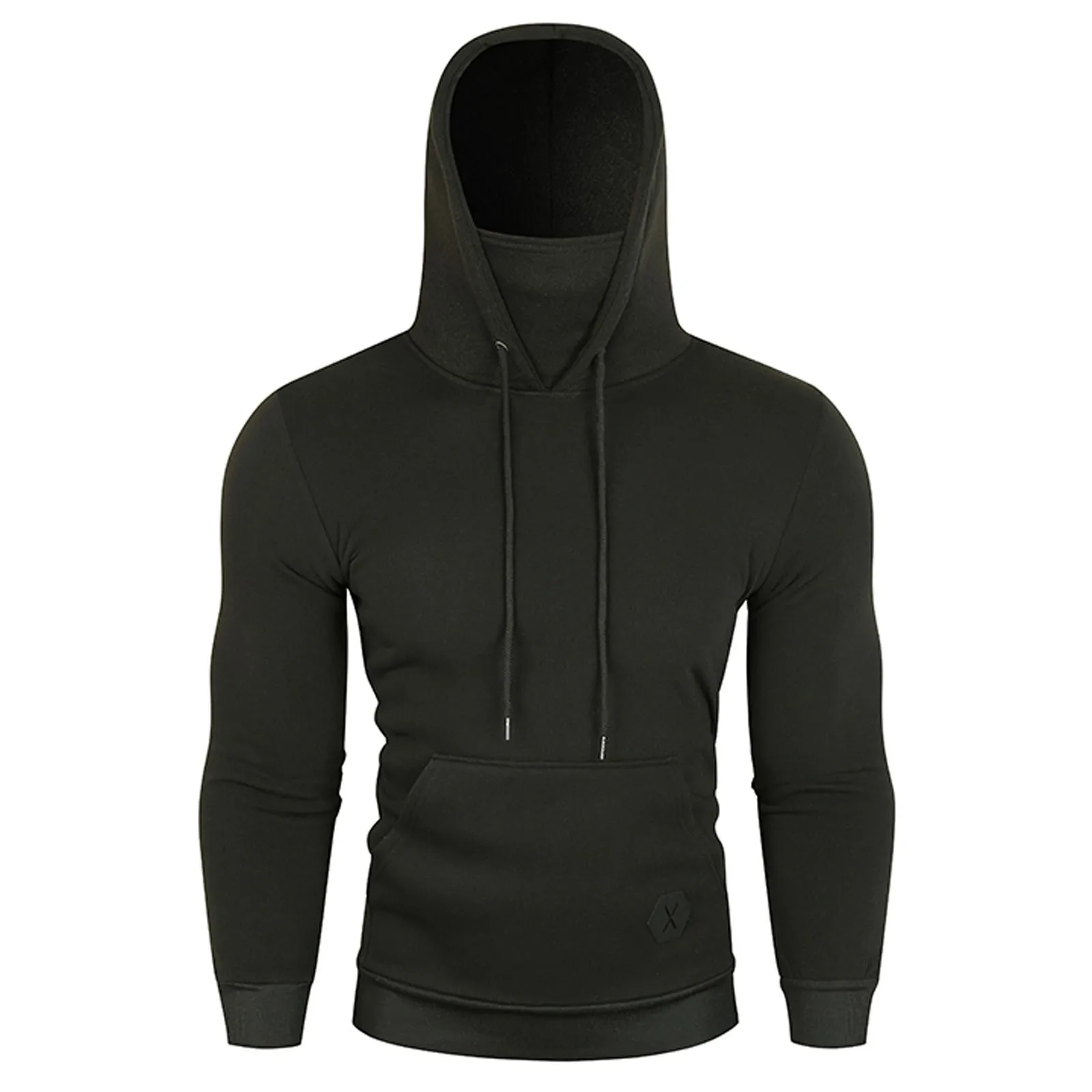 

Men's Fall Winter Hooded Sweatshirts Leisure Design Solid Color Long Sleeve Purple Hoodie Soft Sweatshirts Sweatpants Men