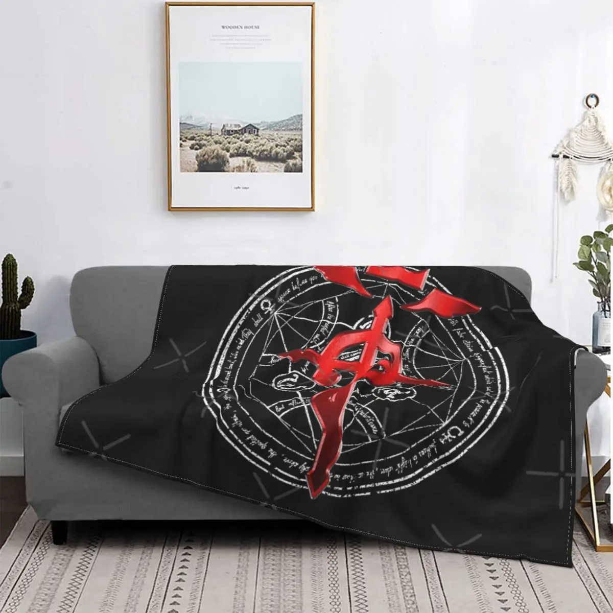 

Fullmetal-Manta transmutada para cama, edredones a cuadros de Anime, manta de verano, toalla de lujo