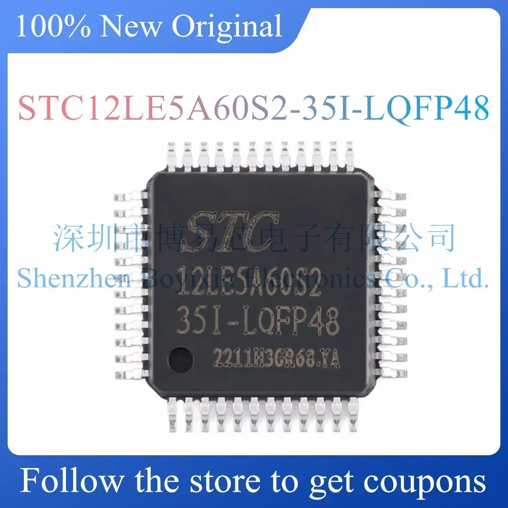 NEW STC12LE5A60S2-35I-LQFP48 Original Product LQFP-48