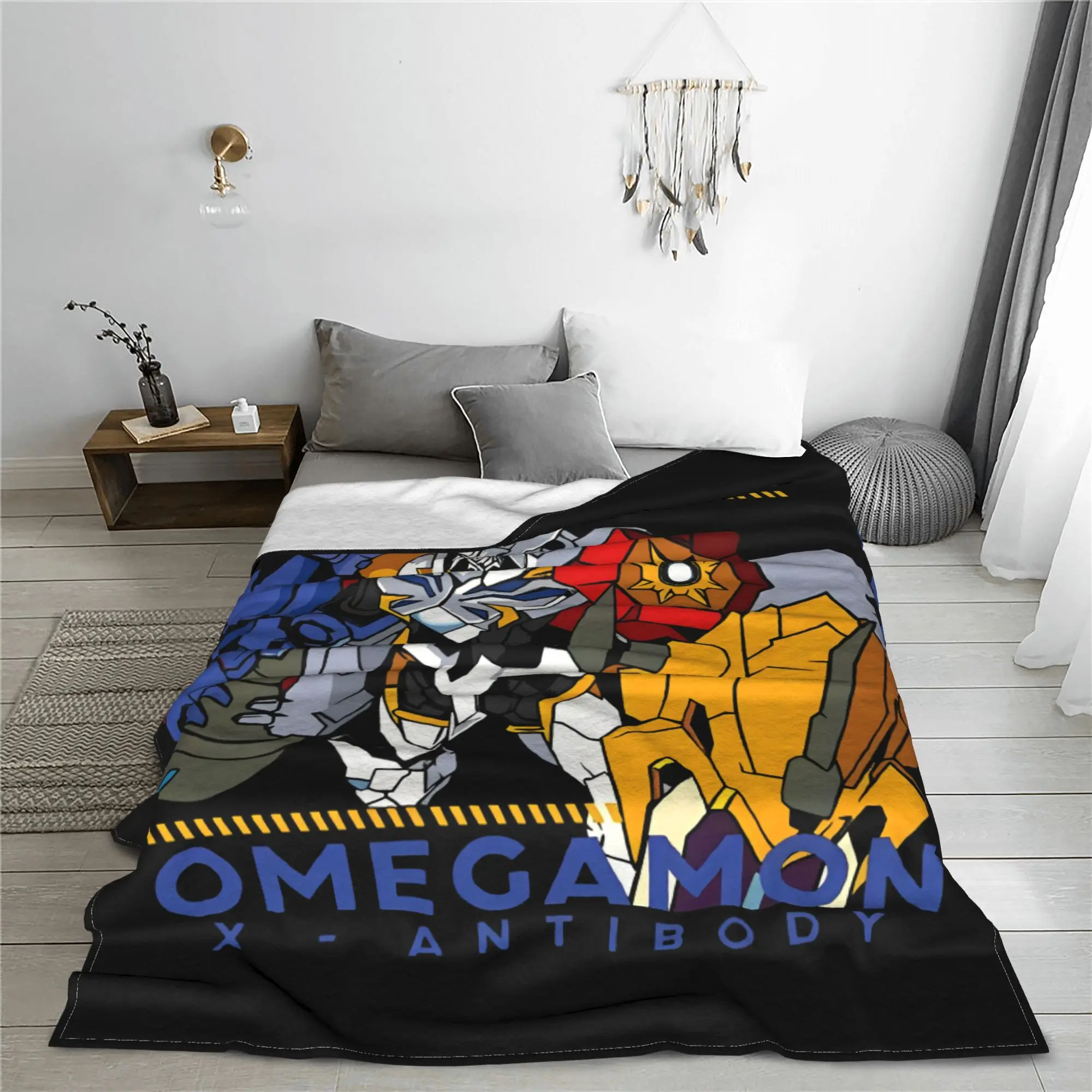 Одеяло Digimon Omnimon Variants x Antibody плюшевое винтажное мягкое одеяло для покрывала зимнее