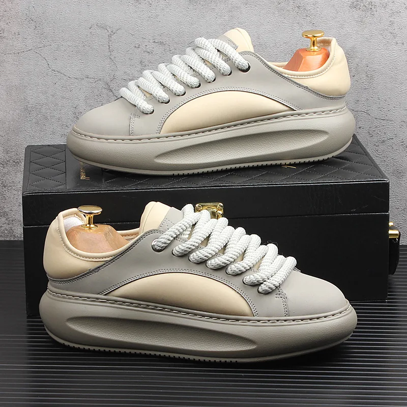 

2023 Autumn Casual Shoes for Man Sport Fashion Shoe Fashion Platform Sneakers Chunky Cricket Shoes for Men