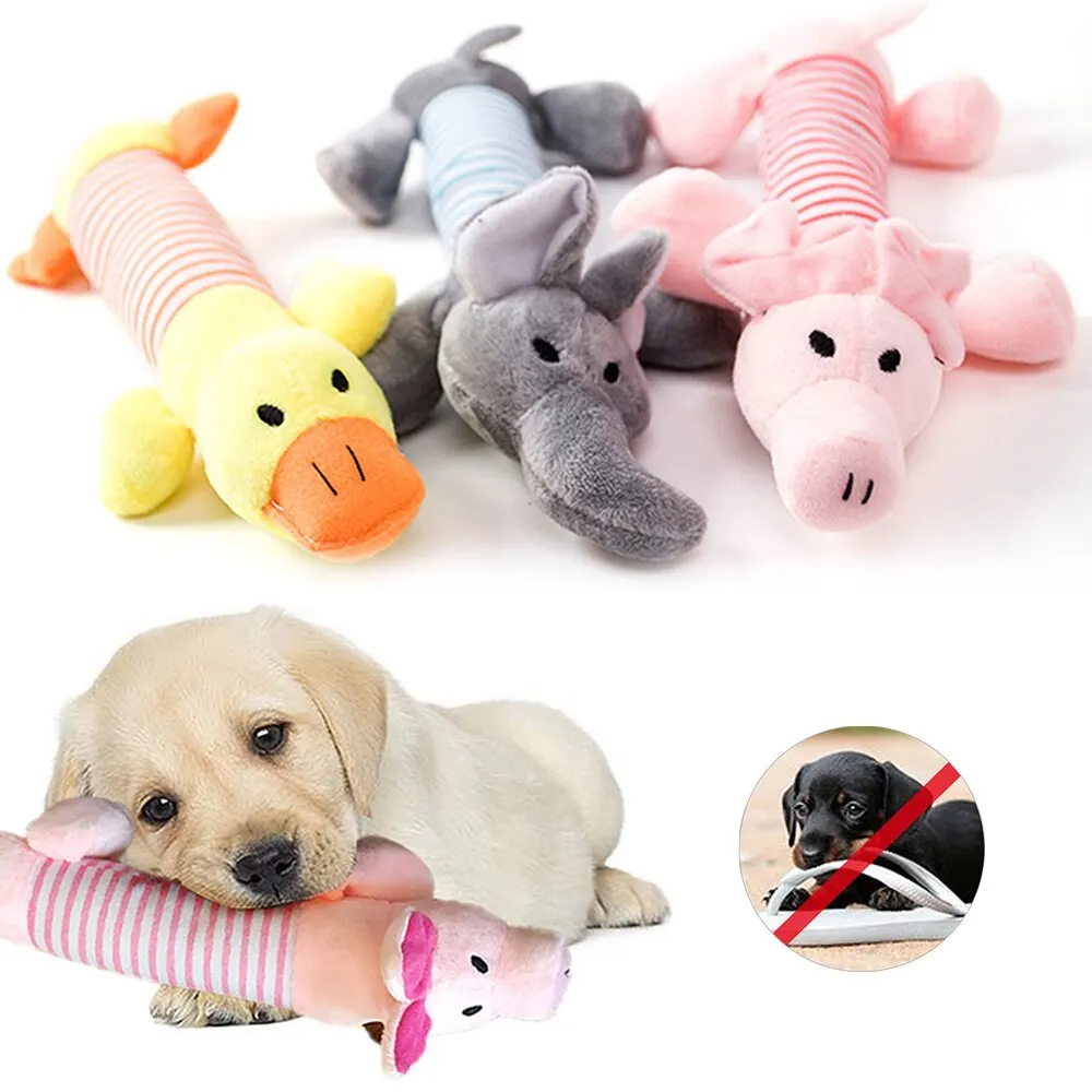 

Plush Pet Dog Toy Chew Squeak Toy For Dogs Supplies Fit for All Puppy Pet Sound Toy Funny Durable Chew Molar Toy Pets Supplies