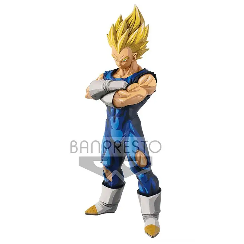 

26cm BANDAI Dragon Ball Vegeta Son Goku Super Saiyan Figure Figure Peripheral Doll Model Desktop Decoration Children's Gift