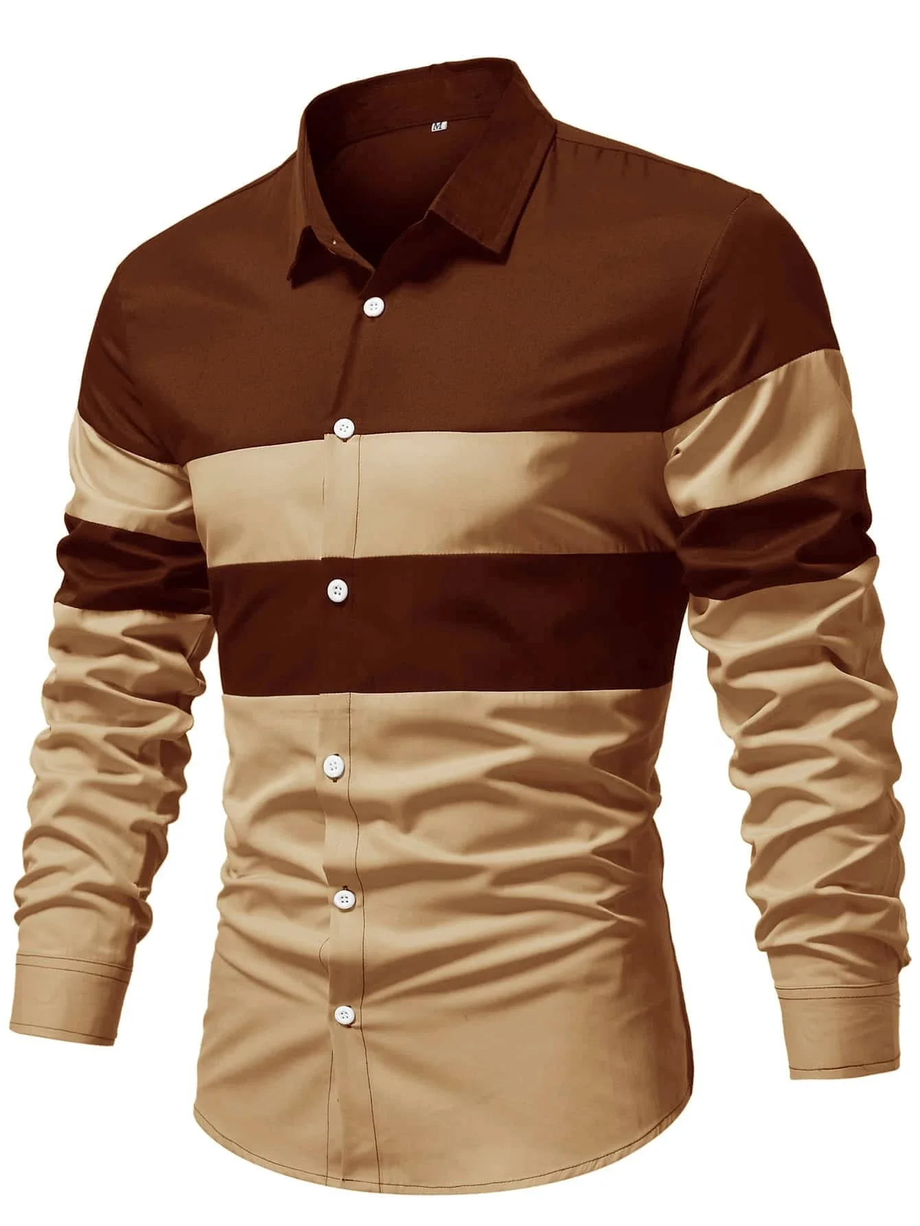 t shirt for men  Two Tone Button Up Shirt
