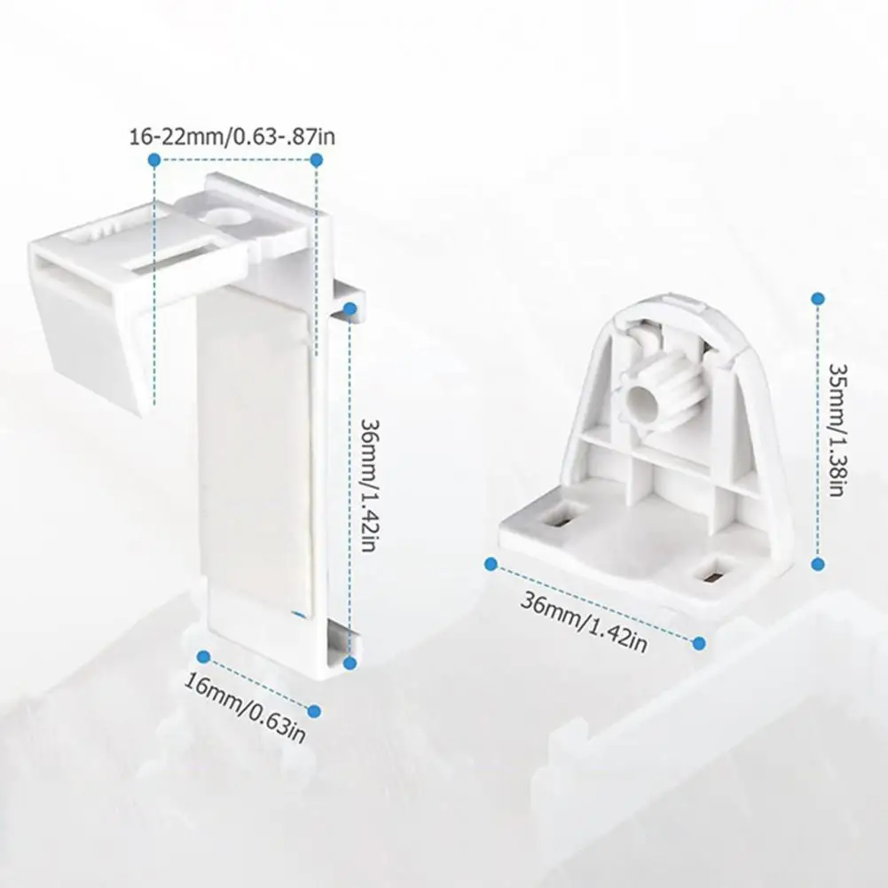 Плиссированная вешалка для штор без сверления набор держателей рулонных простая