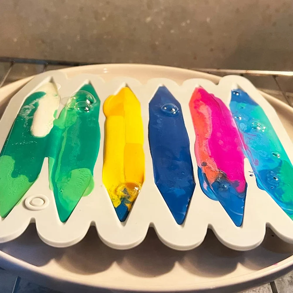 Форма для переработки карандашей в 2 упаковках силиконовая форма 3d-карандашей