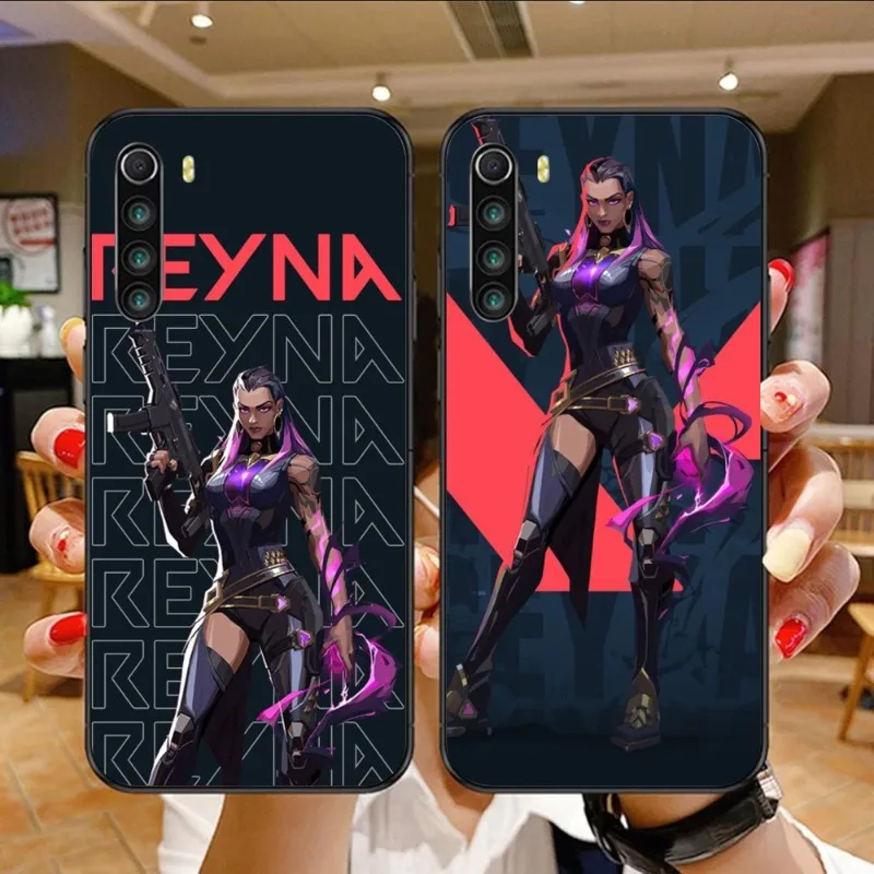 Чехол Valorant Reyna для Xiaomi Mi 13 12 12S 12T 11T 10T 9T Lite Pro Ultra Poco F3 F4 F5 X4 GT, черный чехол