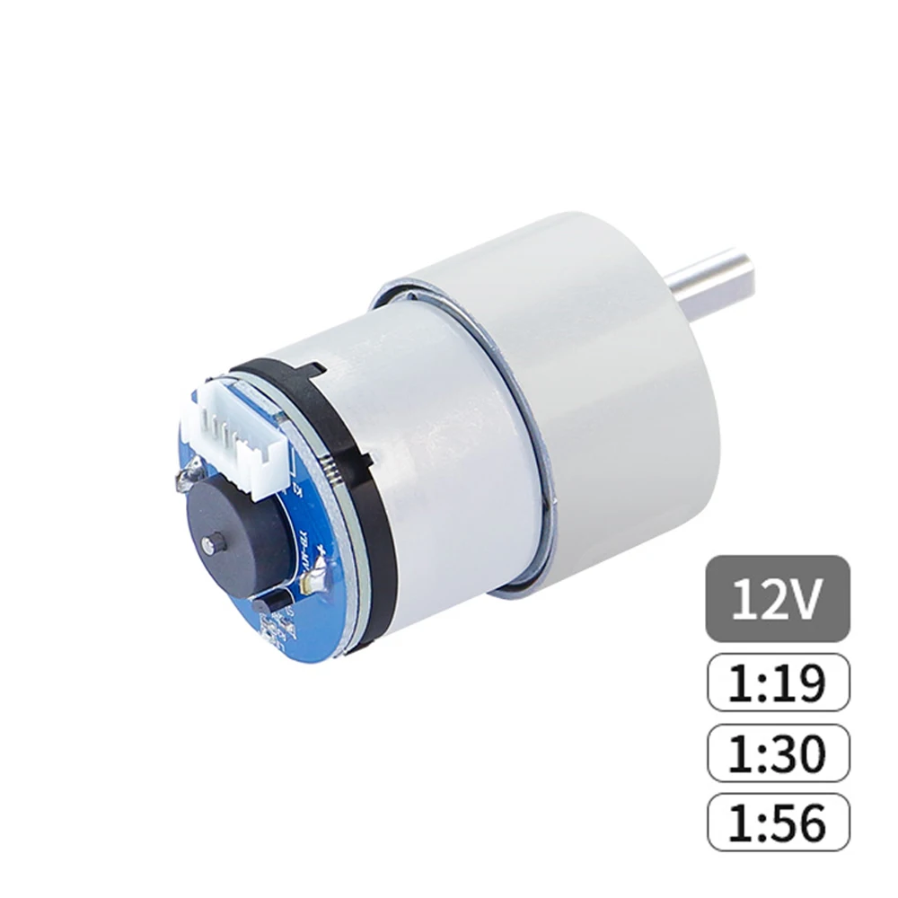 

Brush DC 12V Hall AB Phase Speed Measuring Code Motor High Power Large Torque Balance Trolley Motor 520 Encoder DC Geared Motor