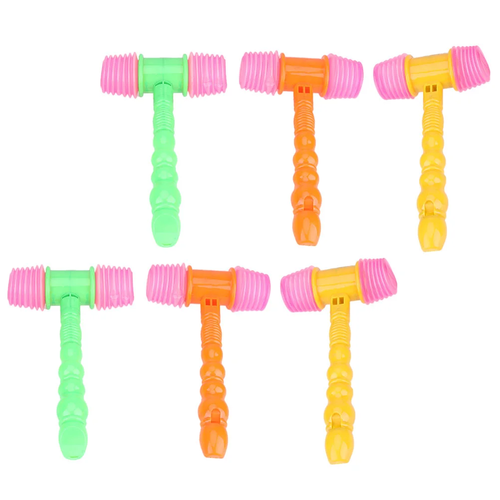 

6pcs Baby Hammer Toys Funny Hammer Toys Baby Musical Toys (Random Color)