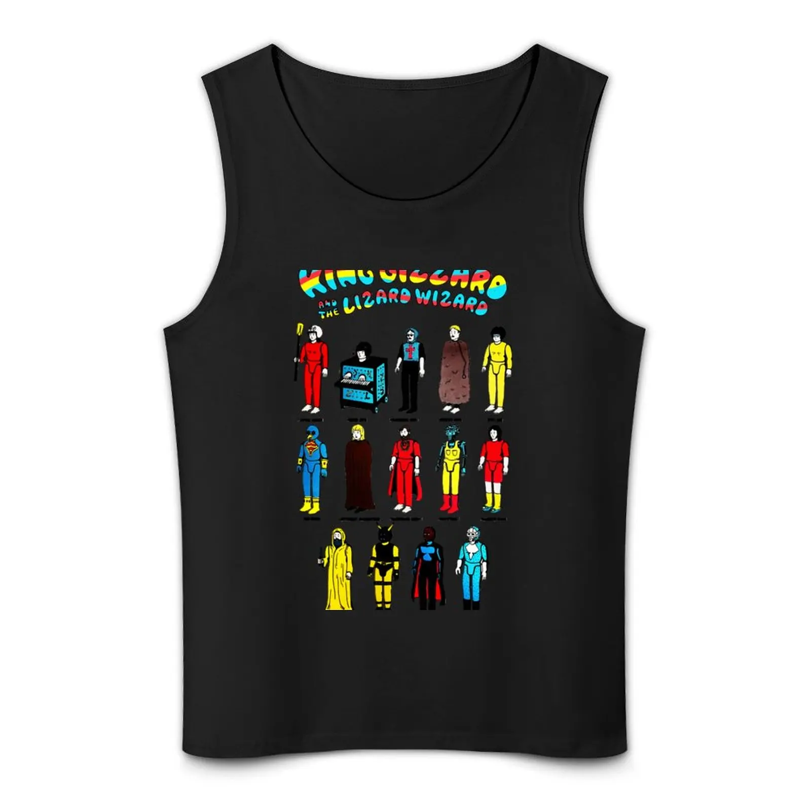 Король Гинцор и волшебник с персонажами ящерицы Майка мужская одежда без рукавов