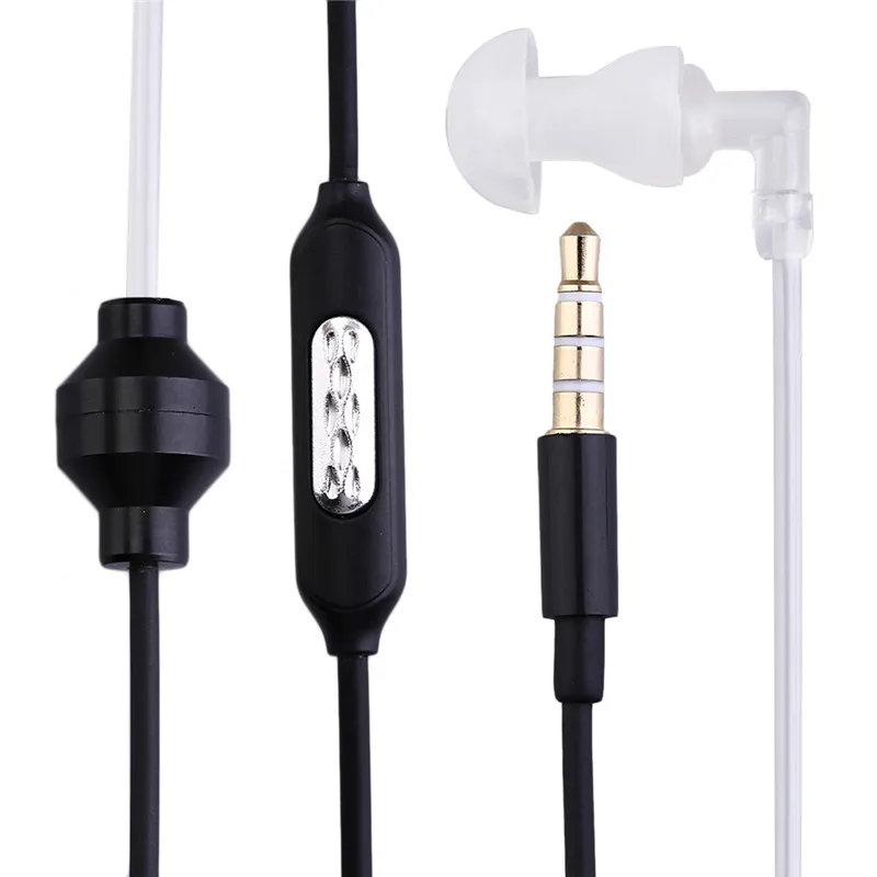 

Single Stereo Secret Service Air Tube 3.5mm Anti Radiation Mobile Phone Headsets Headphone Earphone With Air Pipe KY-011