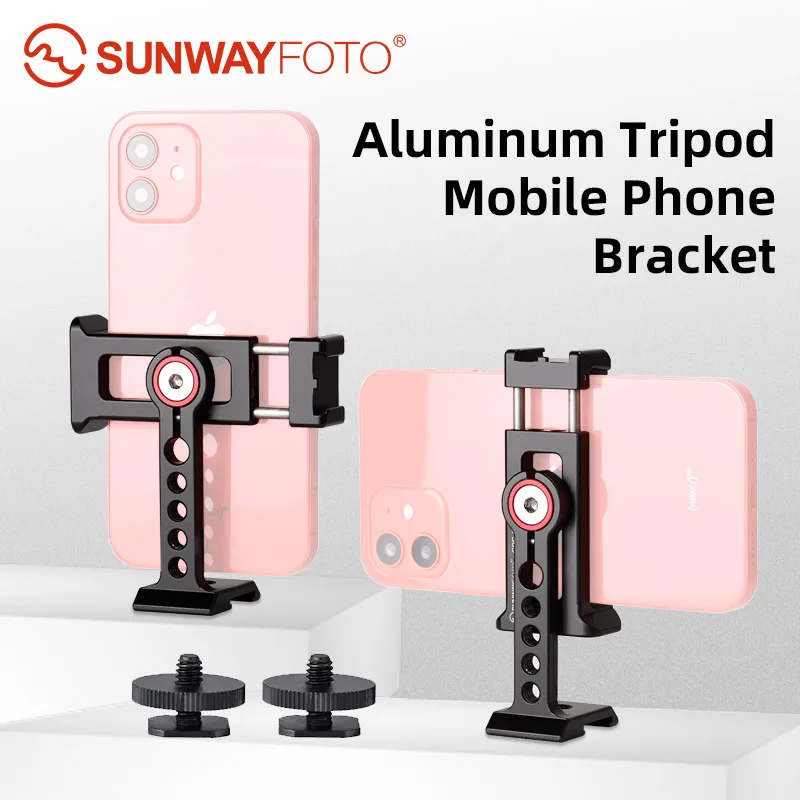 

SUNWAYFOTO CPC-06 зажим для сотового телефона Подставка для смартфона Зажим адаптер с холодным башмаком 1/4 резьба Arca Swiss