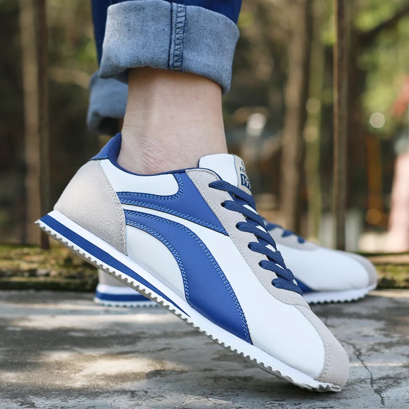 Walking Shoes Men Fahison Flatform Cansual Athletic Sneakers Non-slip Outdoor Lace-up Sneakes