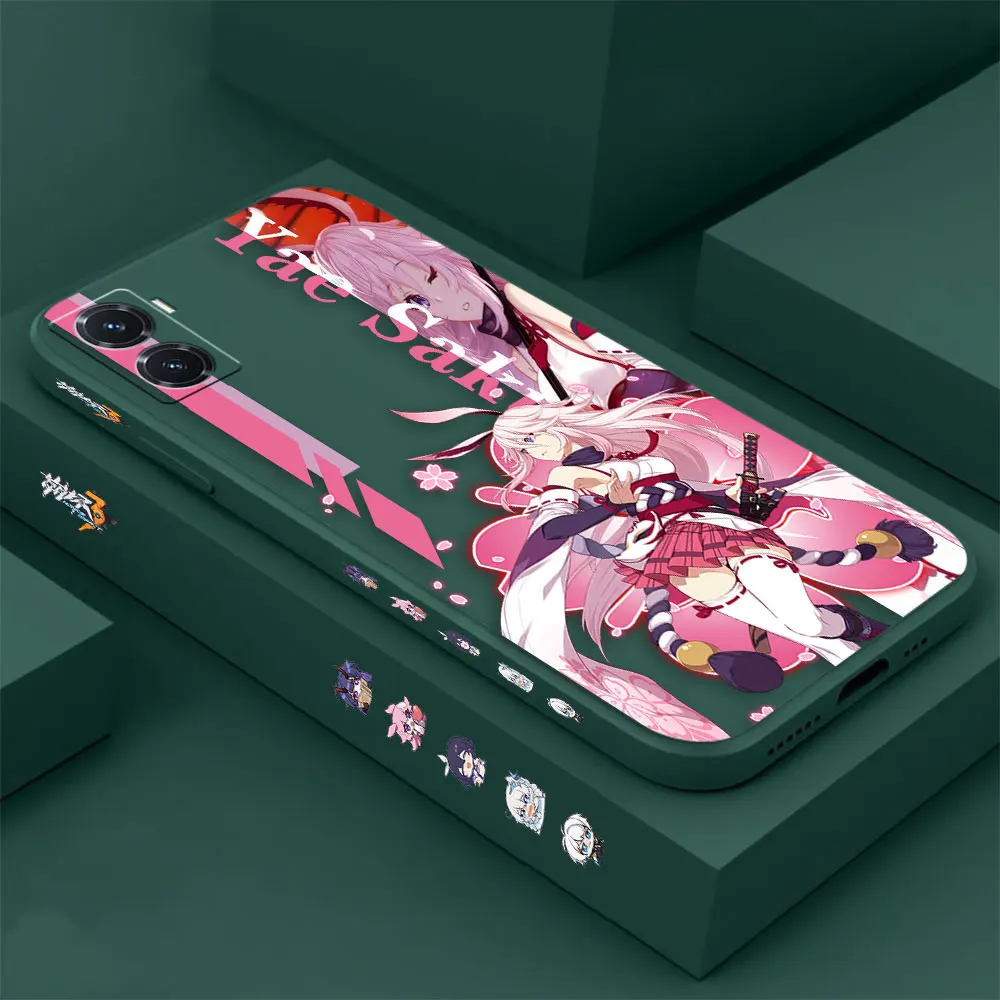 

Honkai Impact 3rd Yae Sakura Case For VIVO Y93 Y85 Y83 Y77 Y77E Y76S Y71T Y66 Y55S Y53S Y52S Y51S Y50 Y35 Y33S Y31 Y30 Cover