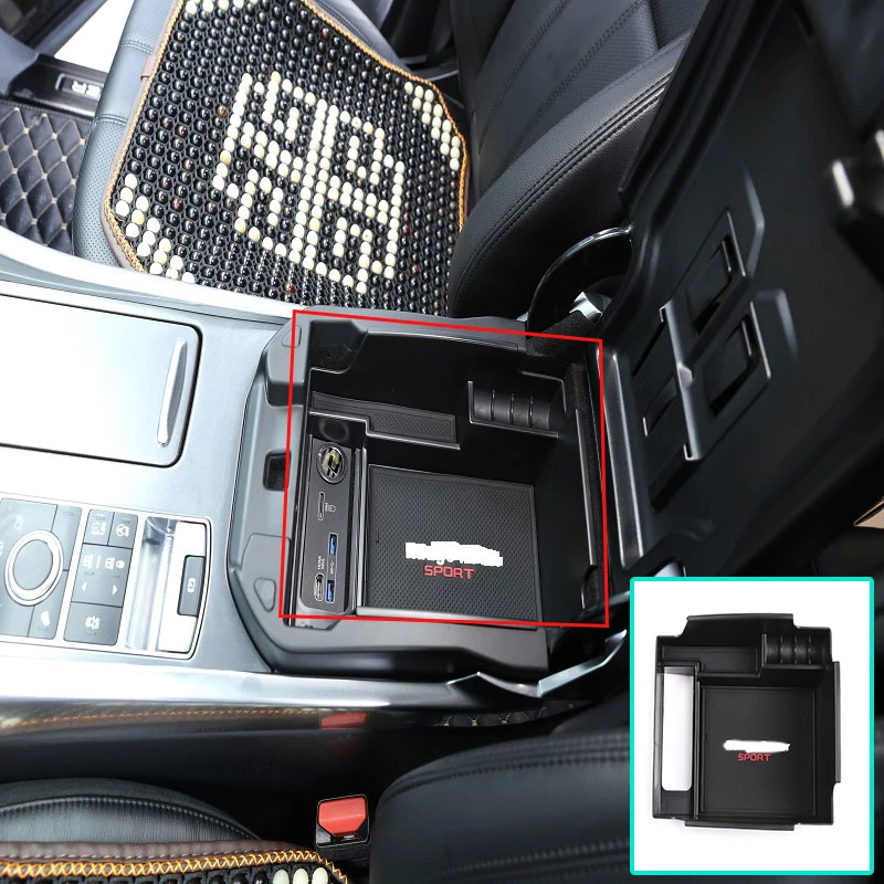 

Car Interior Decoration Central Armrest Box Storage For Land Rover Range Rover Sport 2014-2017（Without refrigerator） 1 piece set