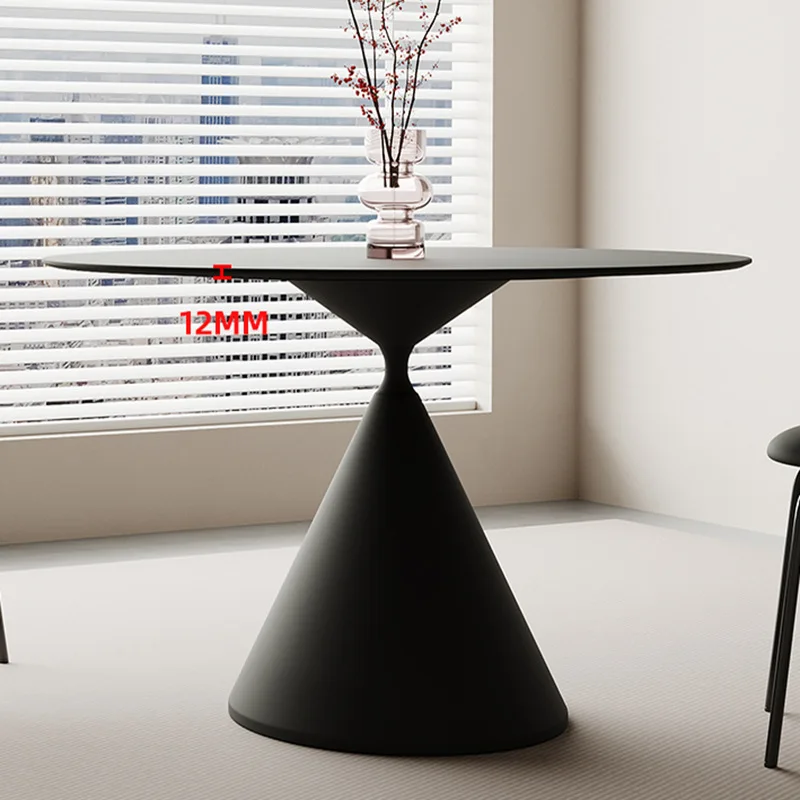Круглый обеденный стол Delifeng черная тарелка маленькая красная книга современный