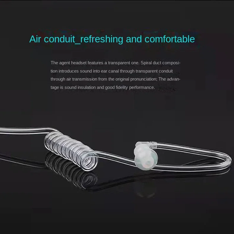 Baofeng's New K-head Universal Air Duct Walkie Talkie Headset Is Suitable for Non Waterproof Walkie Talkies