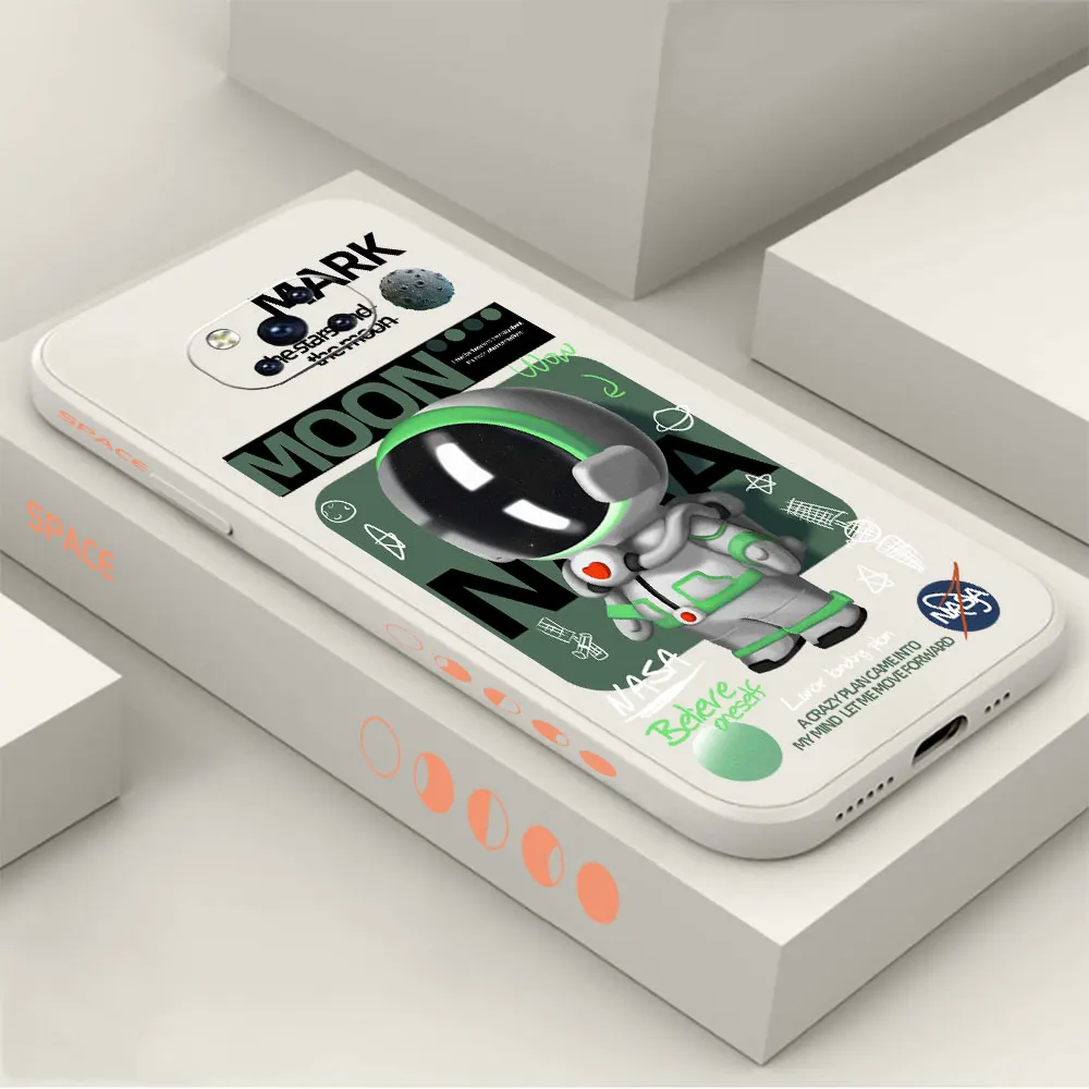 

Voyage Astronaut Case For Xiaomi Mi Poco M4 M3 X3 X2 F3 GT 9 CC9 CC9E 8 6X A2 Max 4 3 2 2S Black Shark 5 4 3 3S Pro 4G 5G Cover