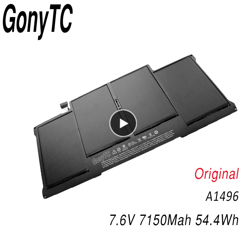

New Replacement Laptop Battery A1496 For Apple MacBook Air 13" A1466 2013/2014/2015/2017 MD760LL/A MD761CH/A 7.6V 7150mAh