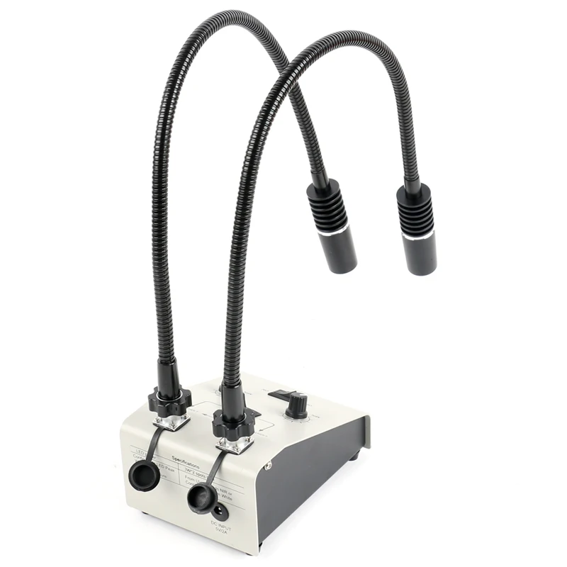 Регулируемый светодиодный двойной гусиный шейный холодный завод оптоволоконный