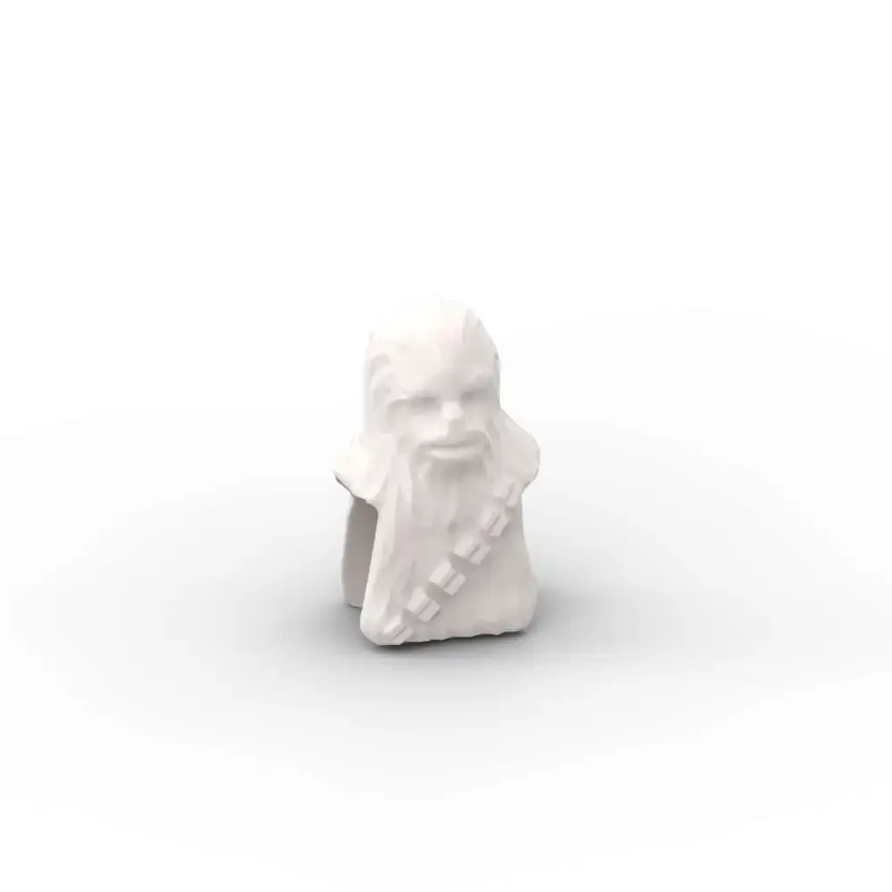 MOC 10 шт. головоломка частицы 30483 Горилла волосы строительные блоки Wookiee Solider голова