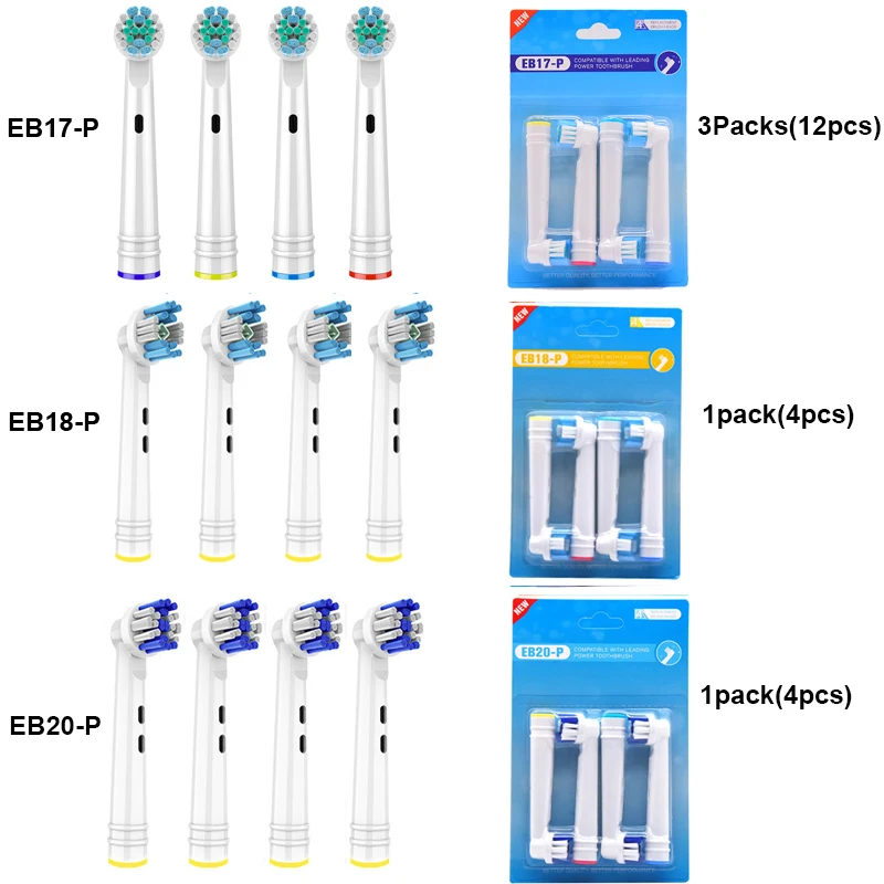 20 шт./набор, сменные головки для электрической зубной щётки Oral B 20 шт./набор, сменные головки для электрической зубной щётки Oral B