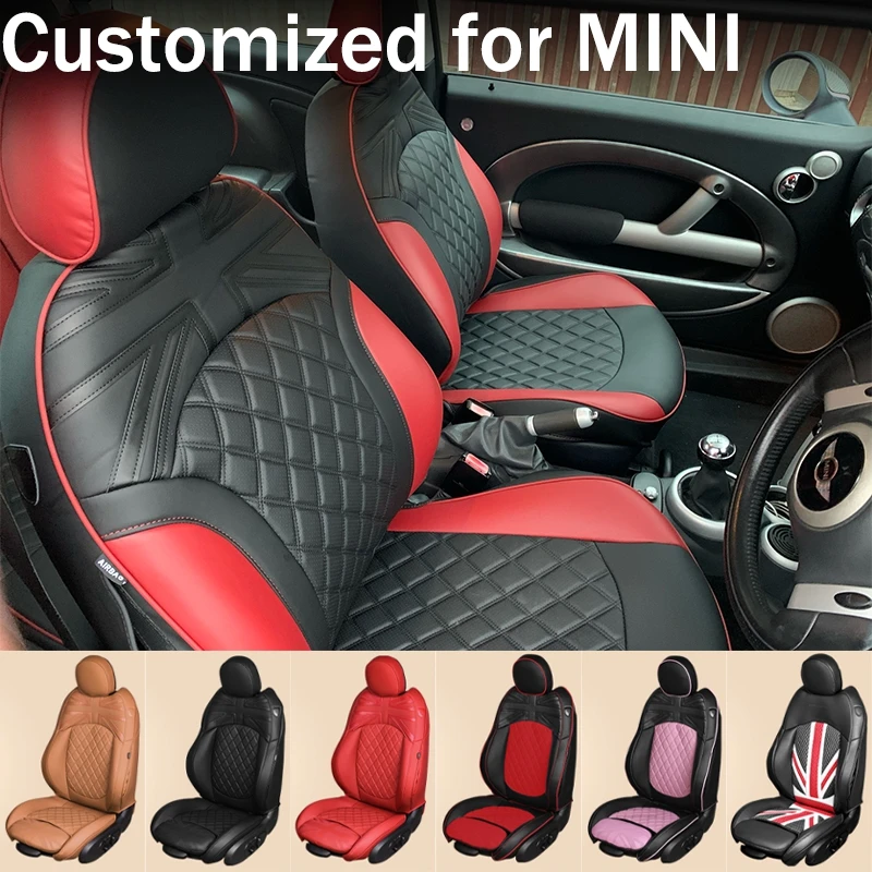 

Customized for MINI R50 R53 R55 R56 R57 R58 R59 R60 F54 F55 F56 F57 F60 CLUBMAN CABRIO COUPE ROADSTER COUNTRYMAN Car Seat Cover