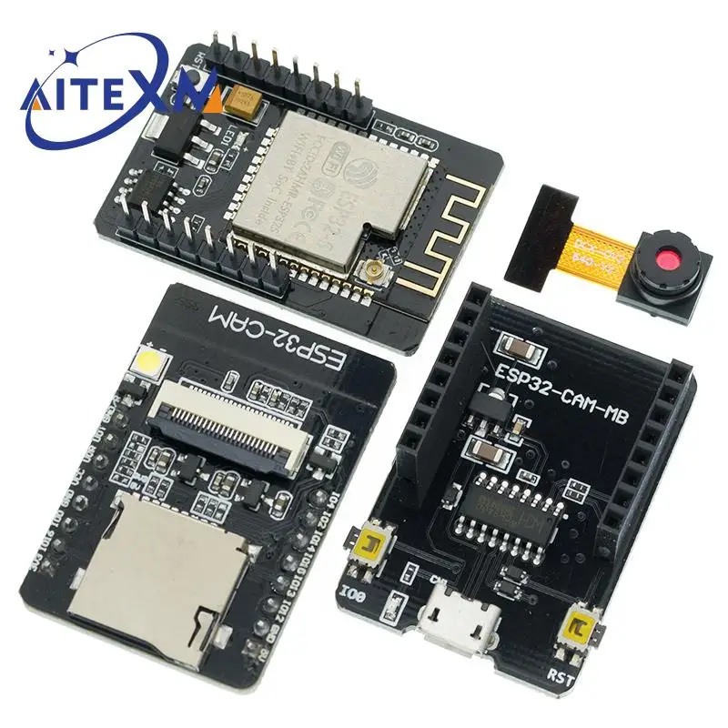 ESP32-CAM-MB WiFi + Bluetooth модуль камеры ESP32 макетная плата CH340 CH340G OV2640 камера 2 4G антенна для