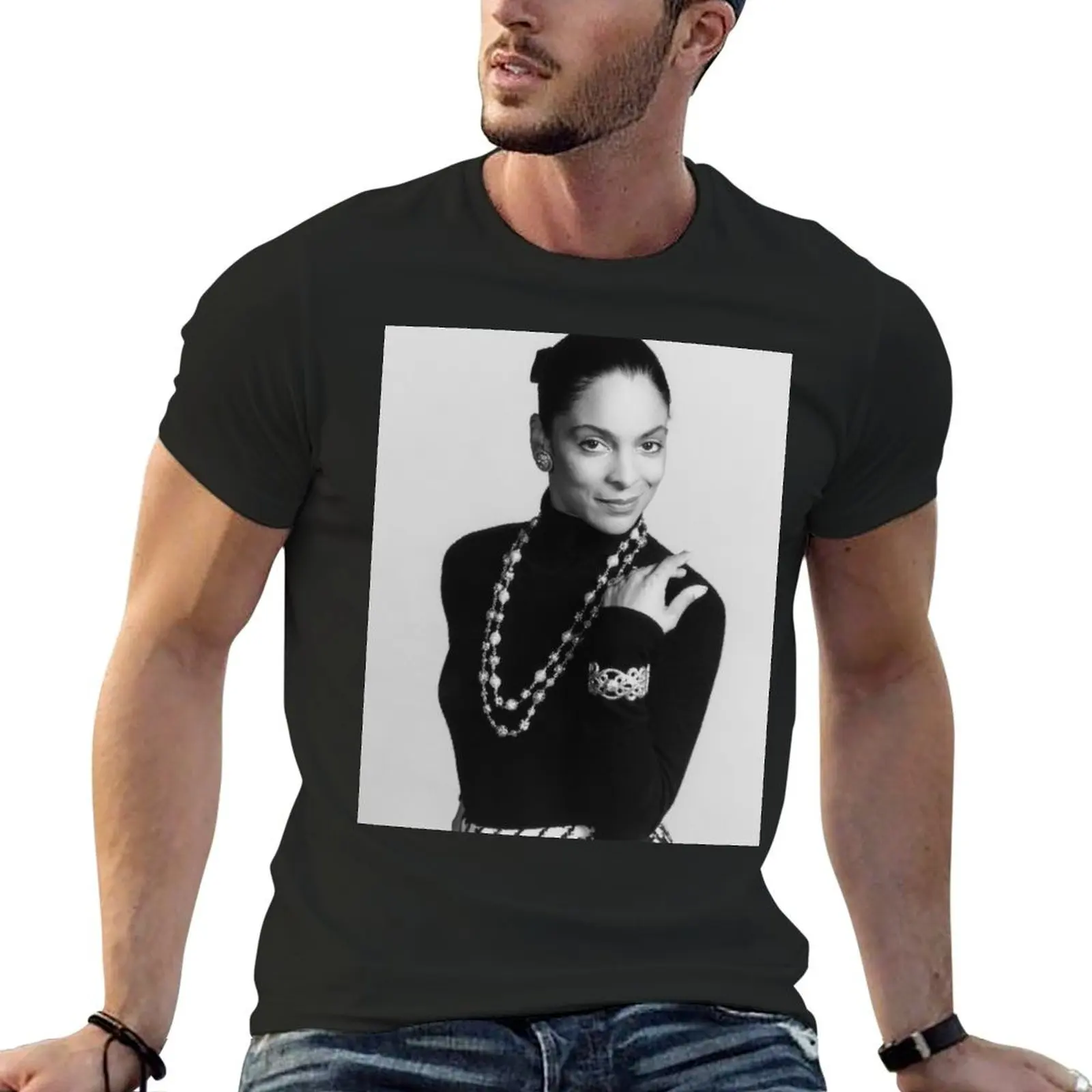 Мужская хлопковая футболка с принтом &quotThe Diamond of 90's TV&quot &quotпарень Жасмин&quot