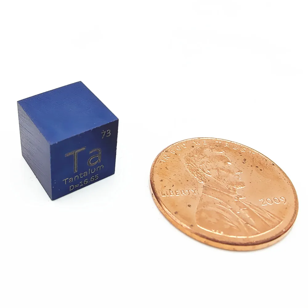 Радужный танталовый куб Ta металл плотность 10 мм 99 95% чистый для коллекции