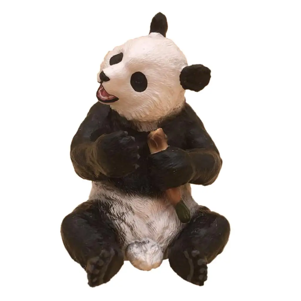 

Lifelike Panda Model Figurine Non-fading Educational Doll House Decoration