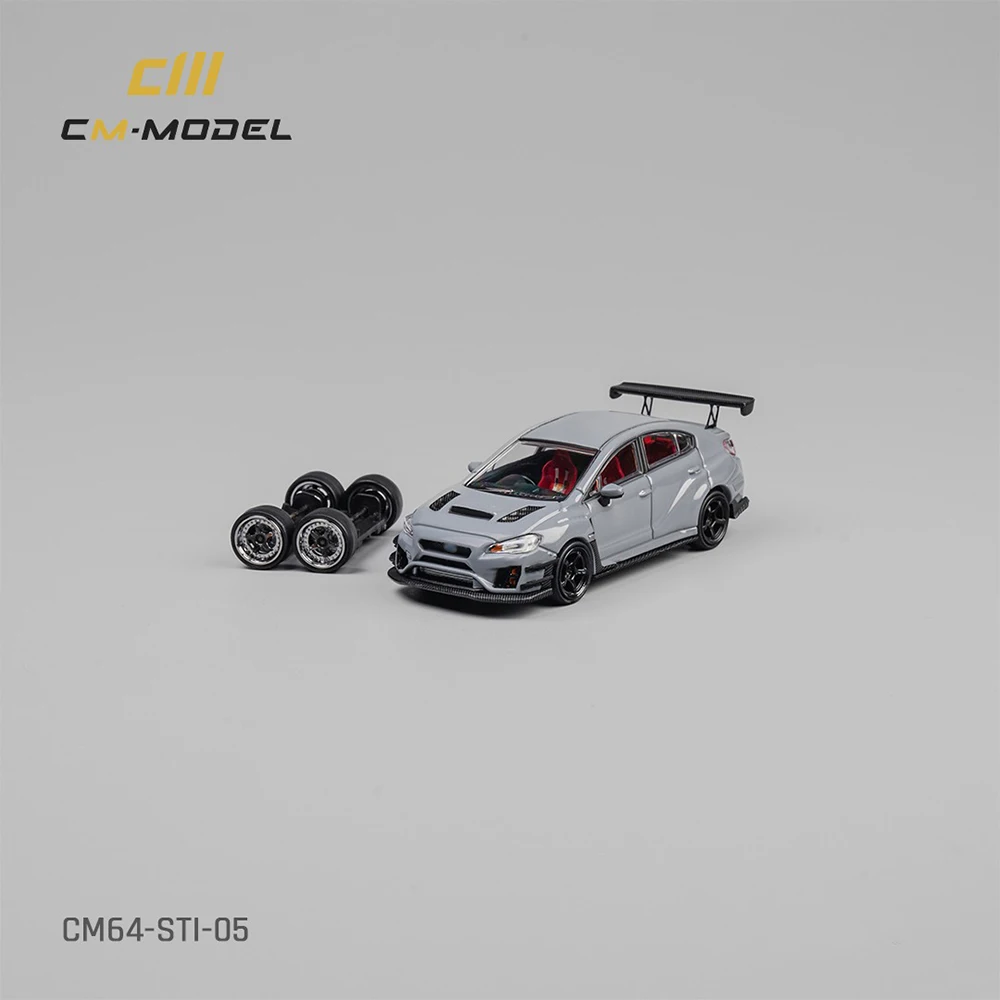 Фото Модель CM 1/64 STI Varis Widebody 1.0, серая литая модель автомобиля из сплава, лимитированная гоночная реплика, миниатюрный коллекционный подарок №2