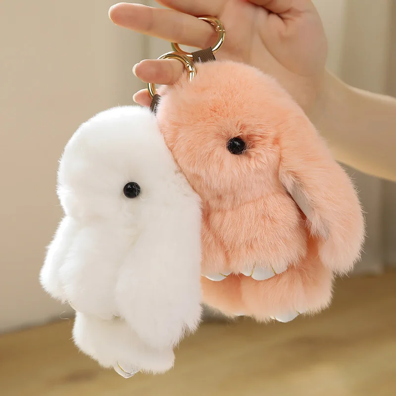 

Миниатюрная Мягкая Подвеска из меха кролика Рекс, 15 см