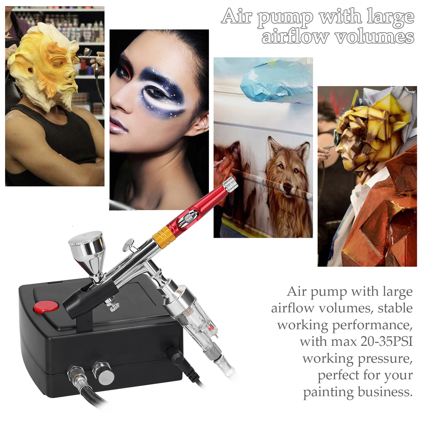 Профессиональный Аэрограф 0 3 мм воздушный компрессор в комплекте 20-35 фунтов на