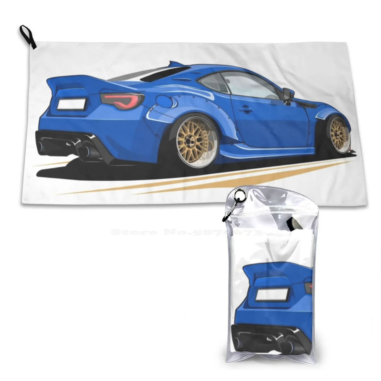 Мягкие мочалки Widebody Subie полотенце для лица Gt86 Brz Scion Frs Ae86 Drift Legend Japan American Jdm Lines Blueprint