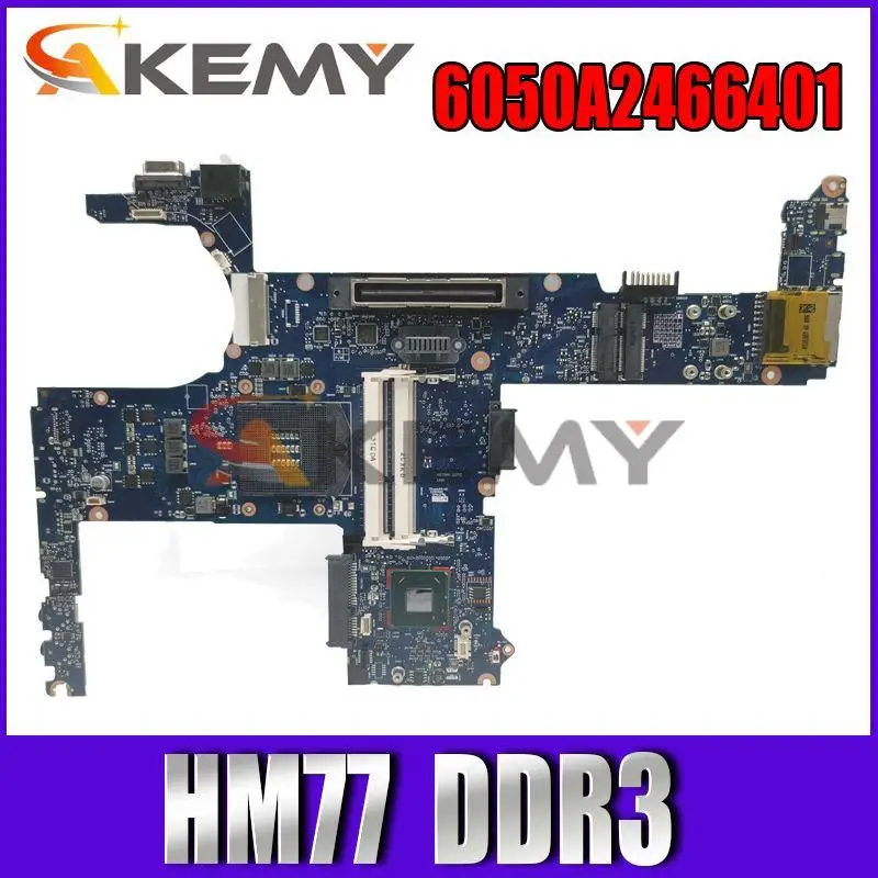 

Akemy Laptop motherboard For HP Probook 8470P HM77 Mainboard 686040-001 6050A2466401-MB-A04 SLJ8A DDR3 tesed