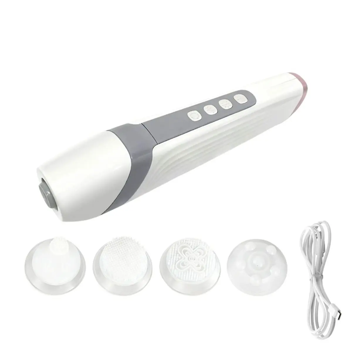 Фото Портативный аппарат для очищения кожи лица CO2 Bubble Pen Aqua Skin SPA: массажер с CO2-капсулами, кислородный пузырьковый масса №2
