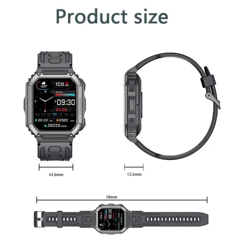 Cena KR06 Sport Inteligentny Zegarek 1.8 Icnh HD Duży Kolorowy Ekran BT Przypomnienie Informacji Połączeń Muzyka Bardzo Długa Monitorowanie Stanu Gotowości Najtaniej KR06 Sport Inteligentny Zegarek 1.8 Icnh HD Duży Kolorowy Ekran BT Przypomnienie Informacji Połączeń Muzyka Bardzo Długa Monitorowanie Stanu Gotowości