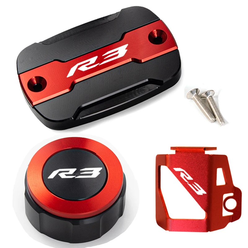

For Yamaha YZFR3 YZF-R3 R3 2015-2020 2021 2022 Motorcycle Front and Rear Brake Fuel Tank Cap and Protective Guard Accessories