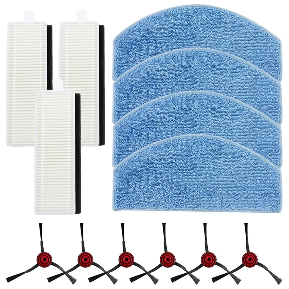 Для Laresar Mars01 Lubluelu SL68 робот-пылесос боковая щетка фильтр Hepa швабра тканевые