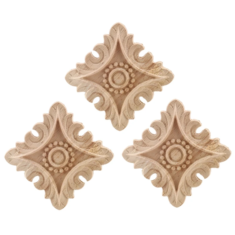 

3x винтажные искусственные резные углы для украшения стен, шкафов, дверей