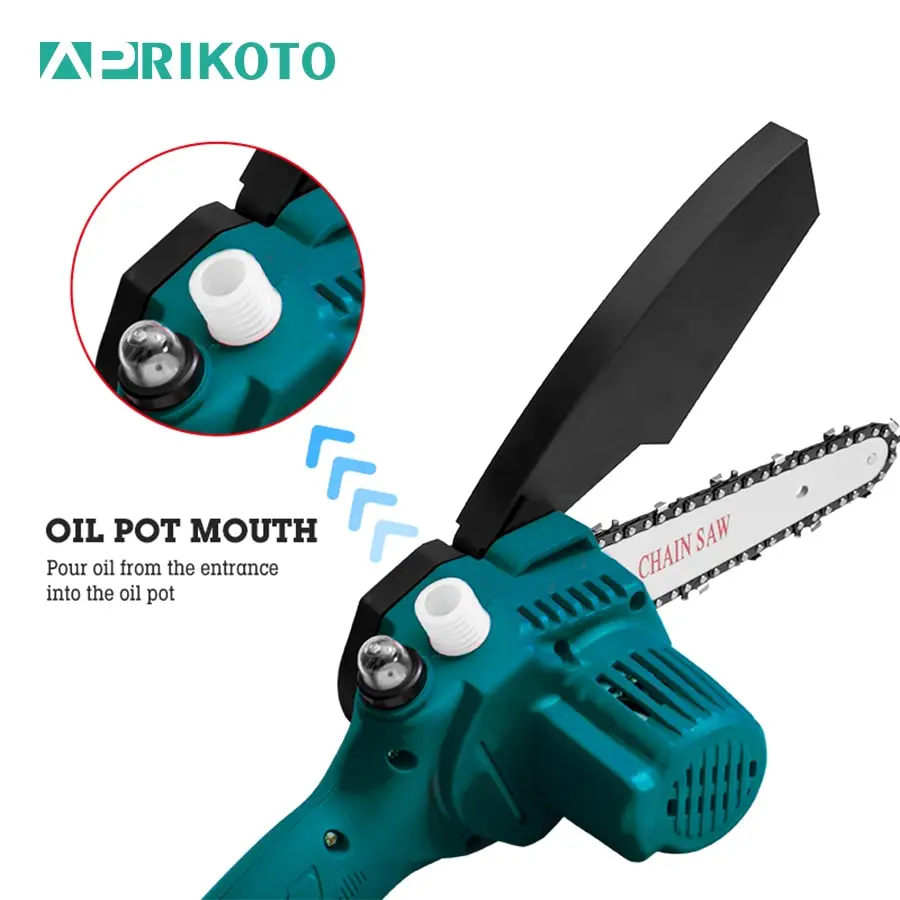 Мини-электрическая бензопила 6-дюймовая APRTIIKOTO для дома DIY древесина пила