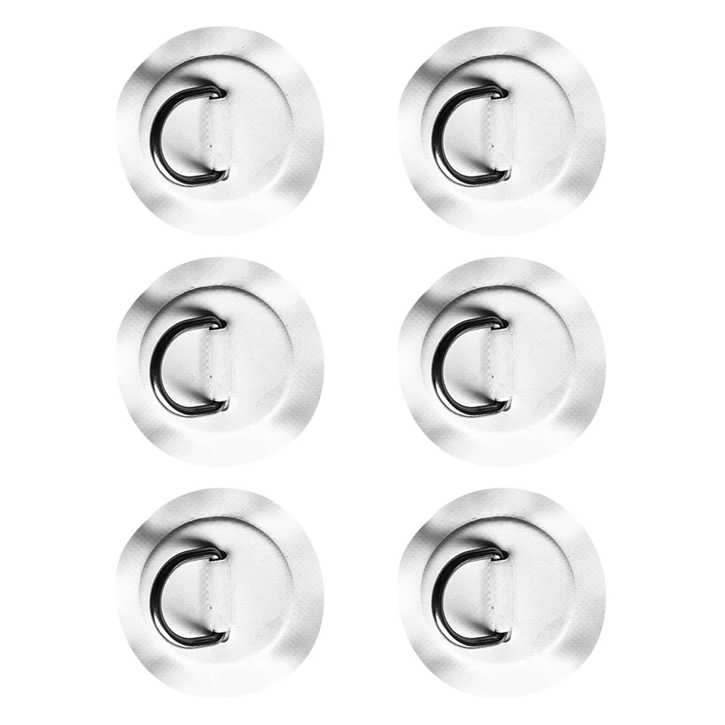 

6 Pieces 316 Stainless D- / Patch for PVC Inflatable Kayak