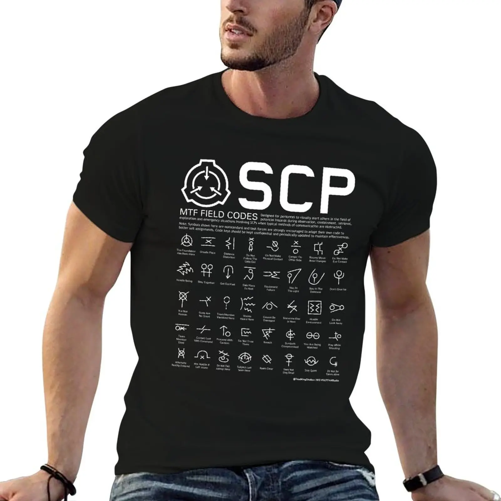 Фото Футболка SCP MTF Field Codes от ToadKing07, повседневный топ без застежек, с короткими рукавами №1