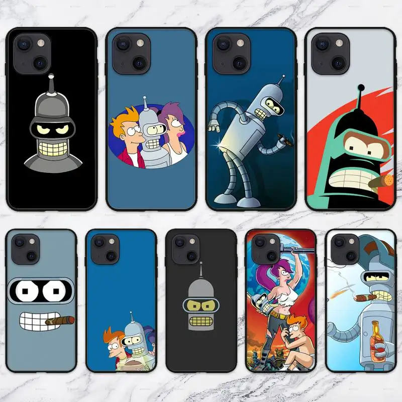 

Cute-F-Futuramas-For Kid Phone Case For iPhone 13 Pro Max 12 Mini 11 SE 2020 6 6S 7 8 Plus XS X XR Luxury Fashion Shell