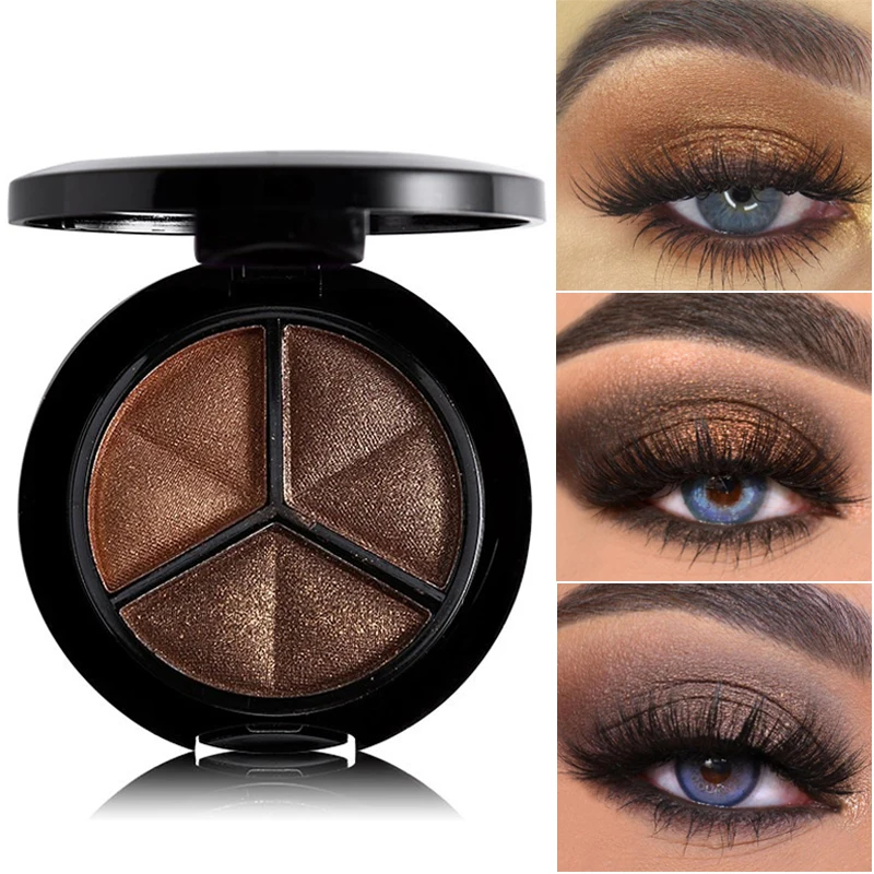 

1PCS Matte Glitter Eyeshadow Palette Waterproof Nude Eyeshadow Brown Grey Smoky Shimmer Eye Shadow Pigment Makeup Cosmetic