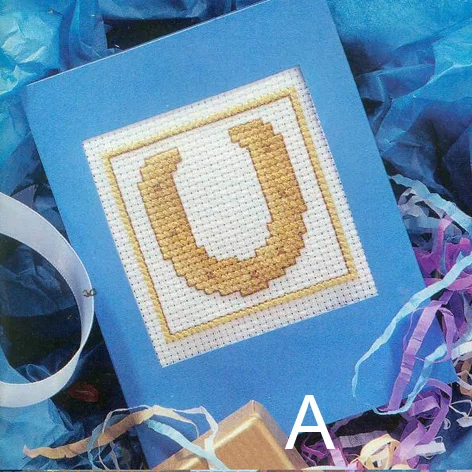 

DIY Invitation greeting card with special art popular Full Set cross stitch greeting card Cake, special birthday gift2CD013